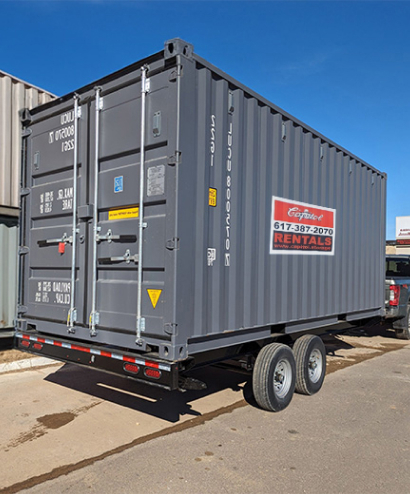 Container rental on site